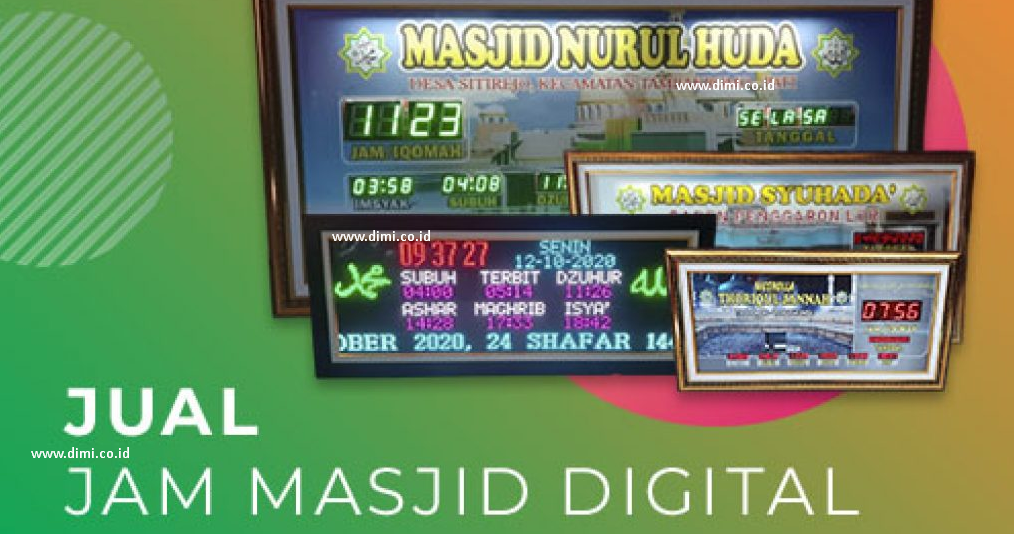 jual jam digital masjid