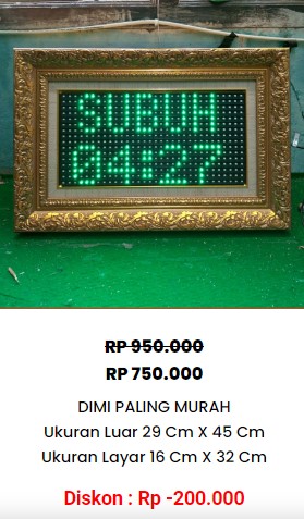 harga jam masjid digital otomatis