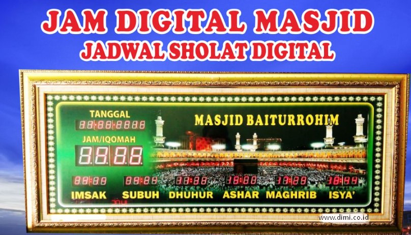 Jam Masjid Digital Murah