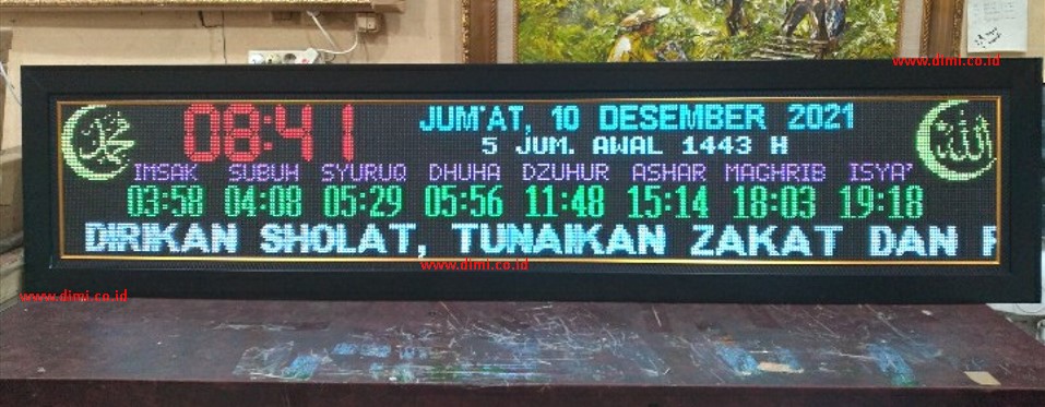 Jam Masjid Digital Panjang